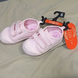 Pink Kids Shoes with Velcro Straps